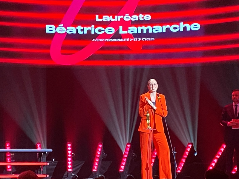 Béatrice Lamarche lors du gala Forces Avenir